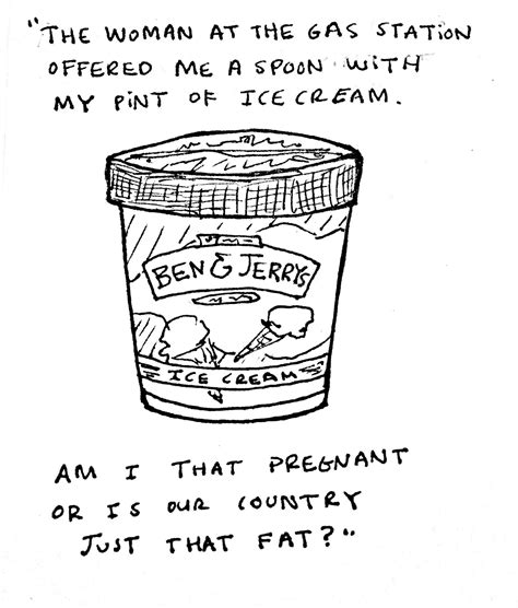 Hillary Boone Cartoons: Pregnant Friend Quotes 2: USA is FAT