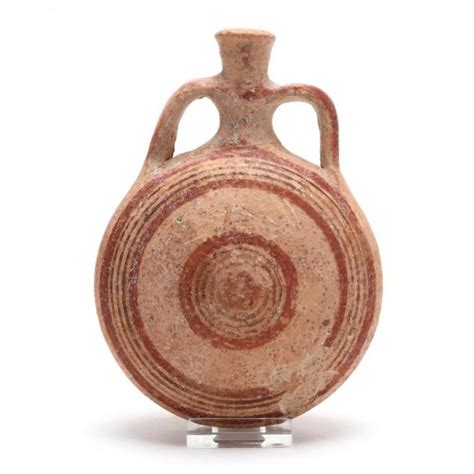 Cypro-Geometric Pilgrim Flask (Lot 2260 - A Single-Owner Collection of