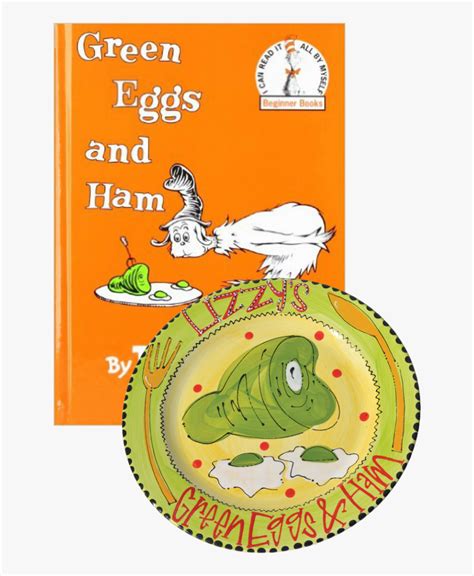 Greeneggsandham - Green Eggs And Ham Dr Seuss Book Cover, HD Png ...