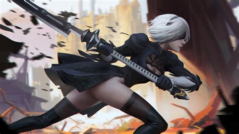 Wallpaper : Nier Automata, 2B Nier Automata 1920x1080 - Leader - 1523977 - HD Wallpapers - WallHere