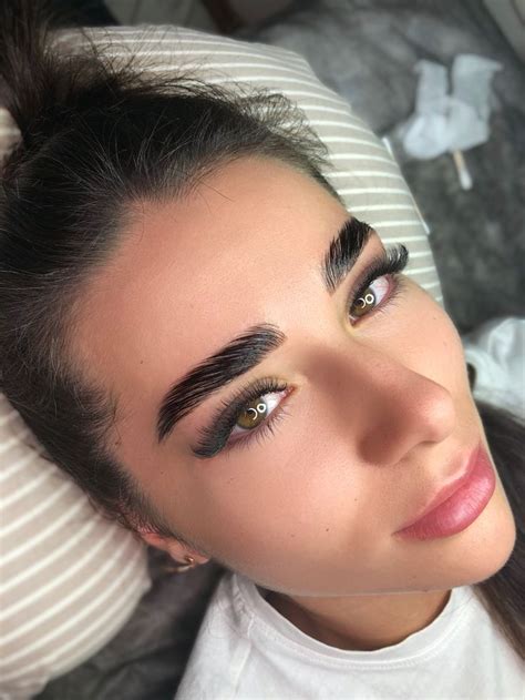 Ламинирование бровей, наращивание ресниц 1,5Д | Eyebrow piercing ...