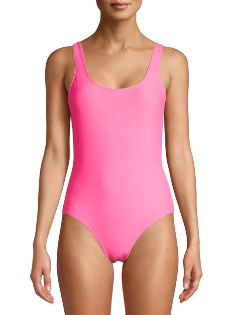 No Boundaries Juniors' Solid One-Piece Swimsuit - Walmart.com