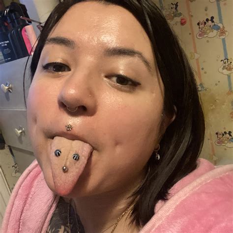 My 3 tongue piercings : r/piercing