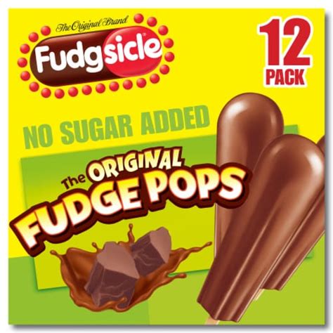 Fudgsicle® No Sugar Added Original Fudge Pops, 12 ct - Kroger