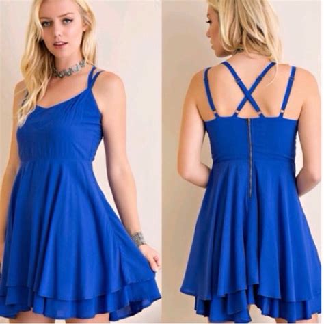 ROYAL BLUE FIT & FLARE DRESS! ️ | Fit flare dress, Pretty dresses ...