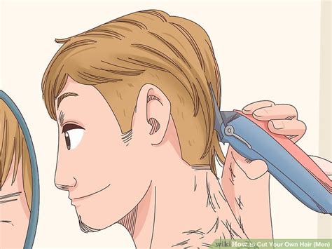 how to cut the back of your own hair male