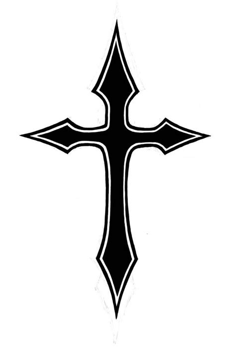 Black and White Cross Tattoo Designs
