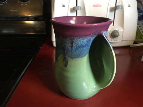 My mom’s “hand-warmer” coffee mug : mildlyinteresting