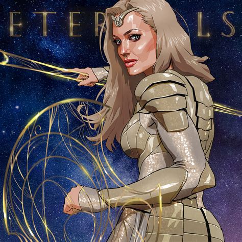 Seung Eun Kim - Eternals Thena fan art