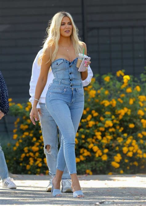Khloe Kardashian in a Blue Jeans Was Seen Out in Los Angeles 06/19/2019