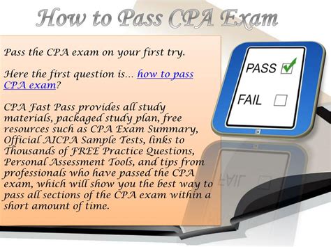 PPT - How to Pass CPA Exam PowerPoint Presentation, free download - ID:7241737