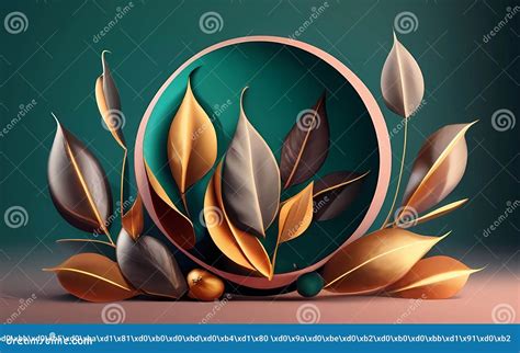 Beautiful Illustration with Natural Leaf in Forest Stock Illustration ...