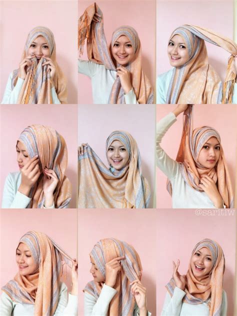 tutorial hijab pashmina hijabers ragam muslim