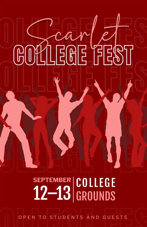 festival poster templates editable  printable