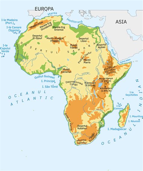 Lecții de geografie: Relieful Africii