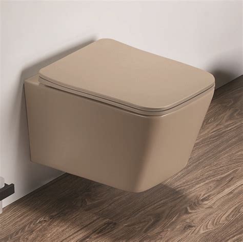 Унитаз напольный безободковый CeramaLux N 2170AXMHL 64x38 (голубой) с ...