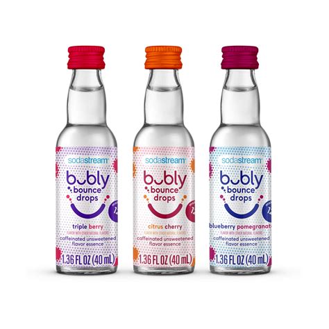 Amazon.com: sodastream bubly bounce Drops 3 Flavor Variety Pack