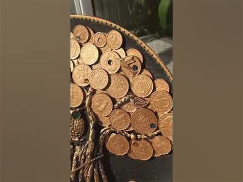 Денежное дерево. Амулет на деньги. Картина из монет. Фен шуй. Амулет ...