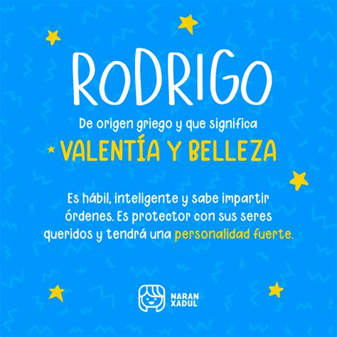O Que Significa Rodrigo - Significado del nombre Rodrigo