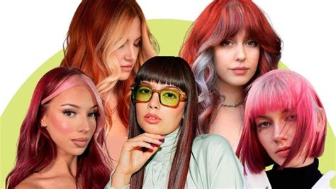 llamativas maneras de llevar el cabello rojo  mechas cabellos