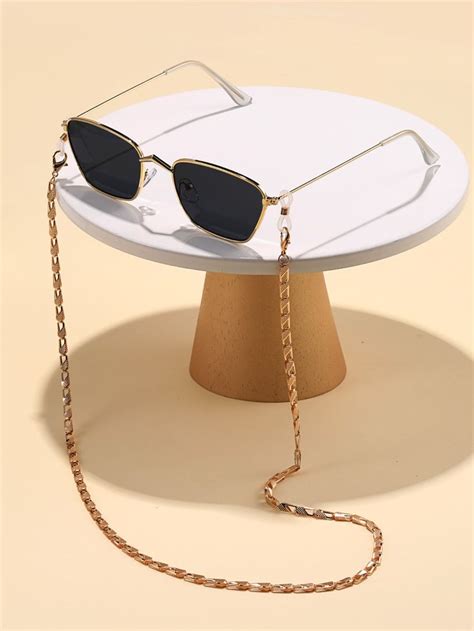 metal frame fashion glasses fashion glasses chain glasses fashion