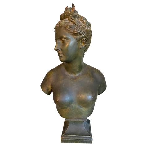 Extremely Rare Huge Goldscheider Bust of Diana For Sale at 1stDibs