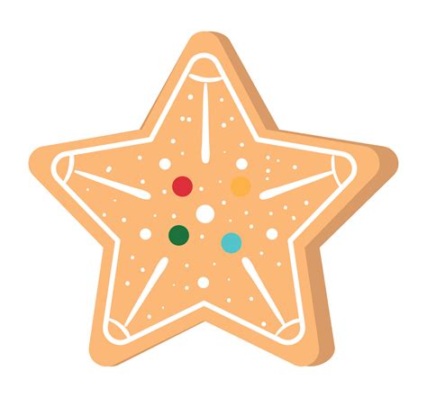 christmas star cookie 13796083 Vector Art at Vecteezy