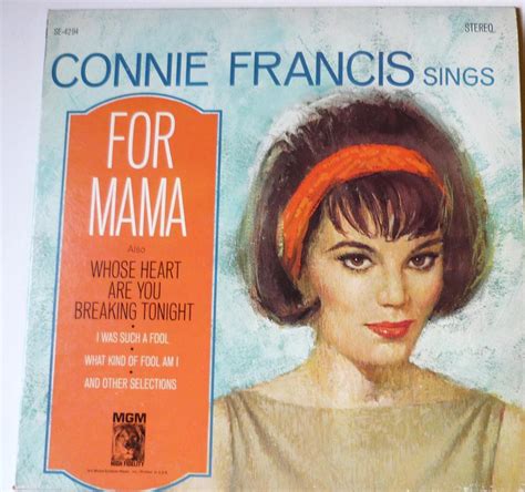 Connie Francis Sings for Mama lp stereo