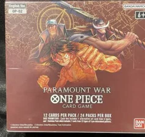 One Piece Card Game - Paramount War OP-02 English Version, Hobbies