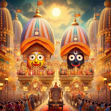 rath yatra jagannath puri png premium ai generated image
