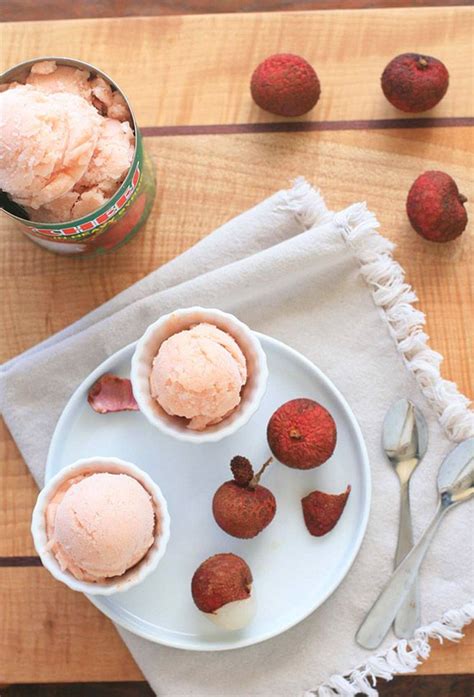 lychee  rambutan sorbet recipe girl cooks world