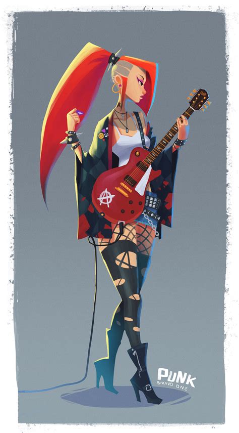 Punk Girl by Wang Dada : r/ImaginaryArtists