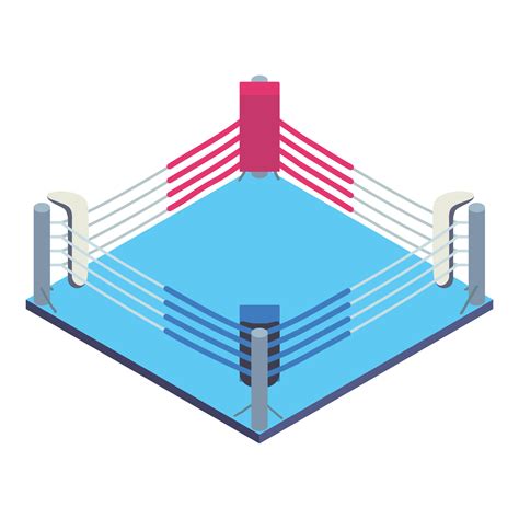 Boxing ring icon, isometric style 14316040 Vector Art at Vecteezy