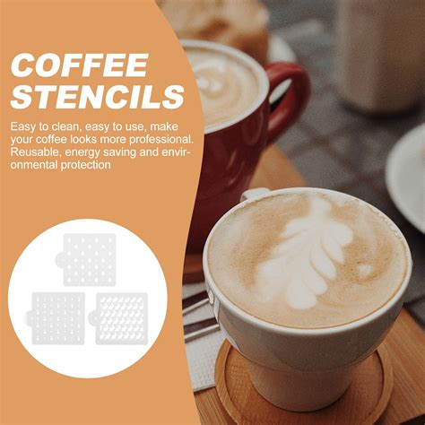 3Pcs Coffee Stencils Chocolate Stencil Coffee Art – Grandado