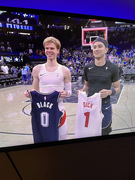 [Highlight Request] Anthony Black and Gradey D*ck Exchanging Jerseys