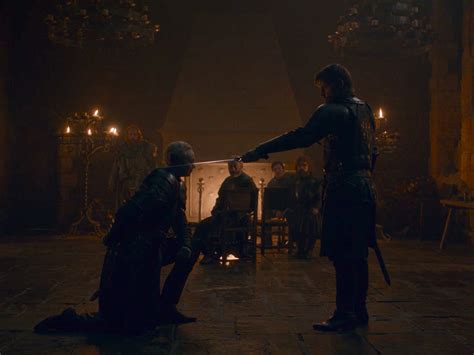 'Game of Thrones' Jaime and Brienne knighting scene references 'Dunk ...