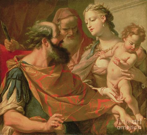 Moses Stepping On The Crown Of Pharaoh Painting by Sebastiano Ricci ...