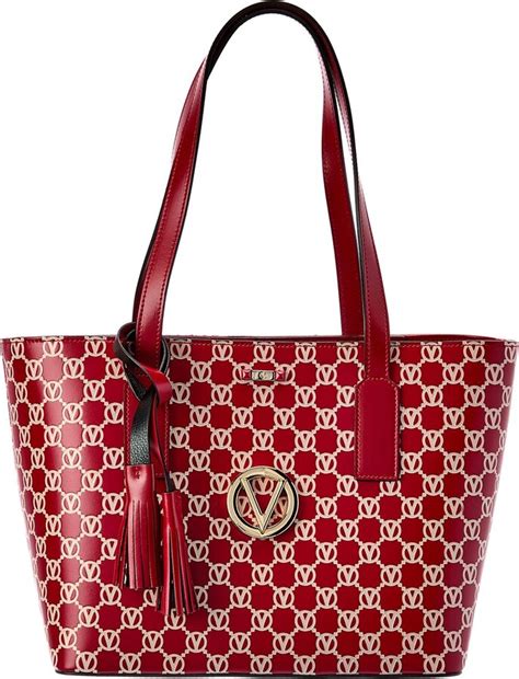 valentino  mario valentino prince monogram leather tote shopstyle