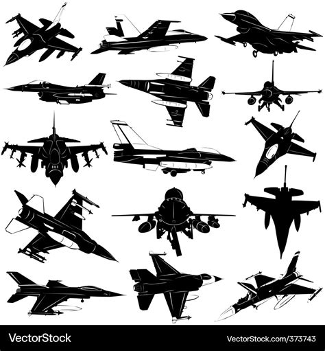 Military plane Royalty Free Vector Image - VectorStock