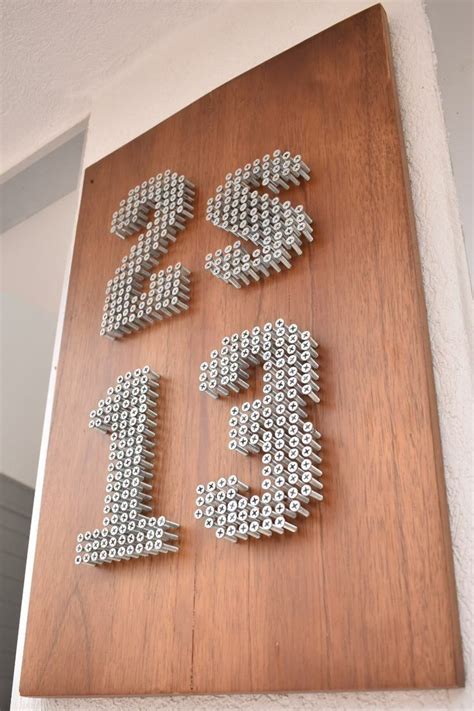 Pin de Flo en tableau vis | Números de casas, Decoración de unas ...