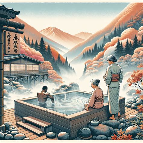outdoor onsen  panoramic views   japanese alps wg