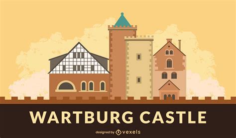 Wartburg Castle Banner Design Vector Download