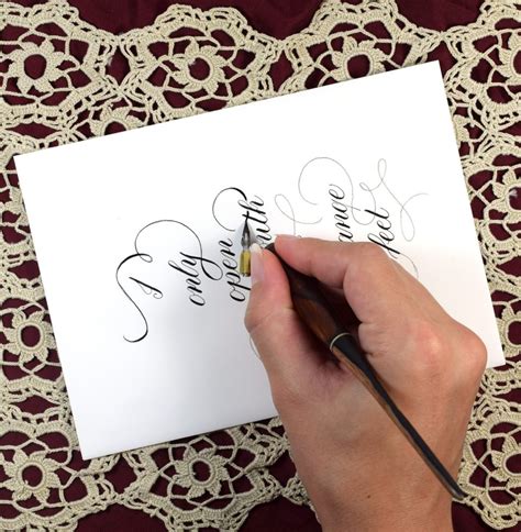 Simple Calligraphy Flourishing Tutorial – The Postman's Knock