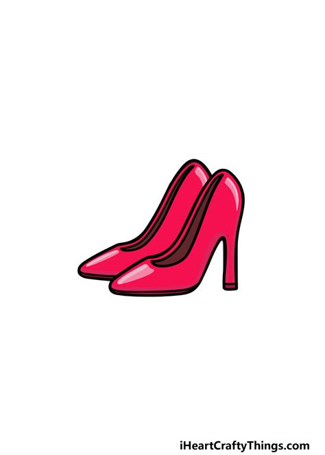 Heel Shoe Drawing