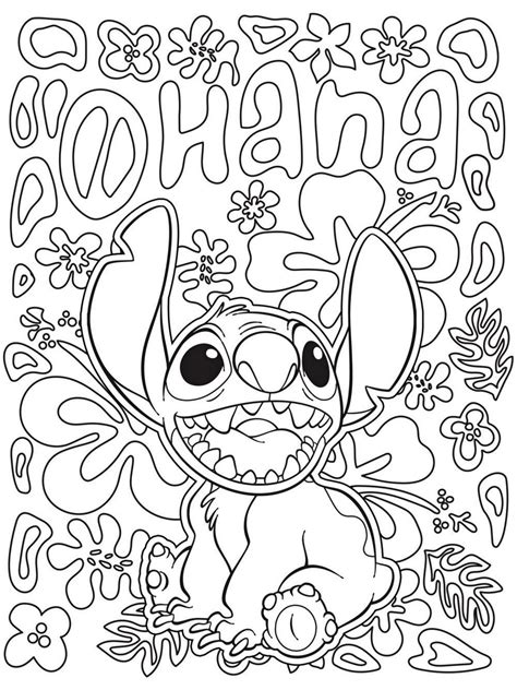 Stitch Disney Coloring Page To Print