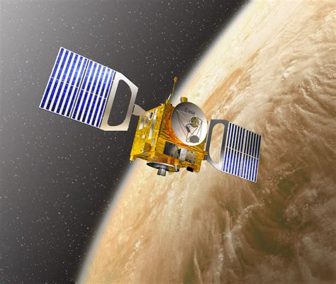 Space in Images - 2006 - 03 - Artist’s view of Venus Express probe in orbit around Venus