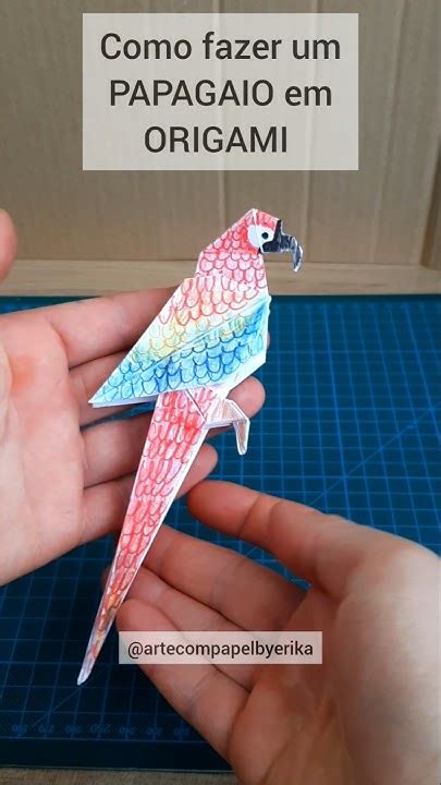 Achei Um Papagaio O Que Fazer - Como fazer um PAPAGAIO de papel em ORIGAMI que fica em pé no dedo / How ...