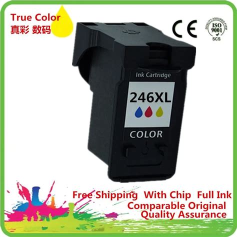 Ink Cartridge Remanufactured For Canon CL 246 246C 246XL CL 246 CL246 CL 246XL CL246XL Pixma ...