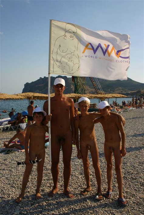 AWWC Flag Group Picture from Pure Nudism Photos (9.2 MB) - TheNudism.site