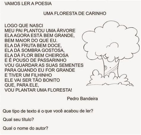 Texto Dia Da Arvore Com Interpretação - Atividades dos anos iniciais : Interpretação dia da árvore